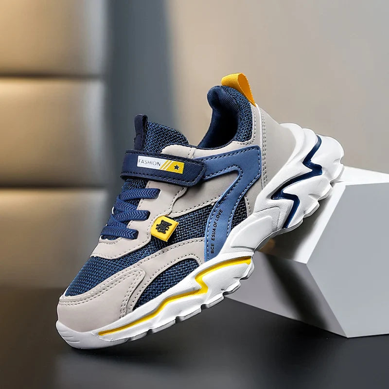 Boys' Summer Mesh Breathable Sneakers Anti-Skid Outdoor Tennis Shoes for Children Sport Running Size 28-39