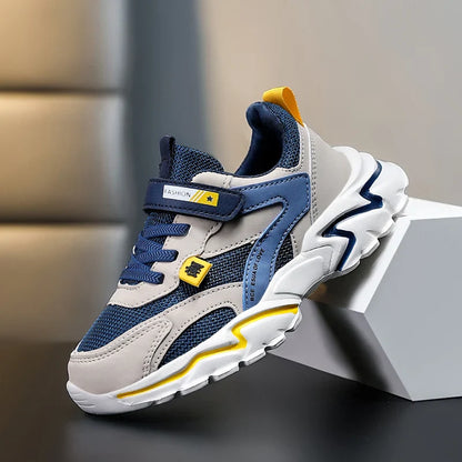 Boys' Summer Mesh Breathable Sneakers Anti-Skid Outdoor Tennis Shoes for Children Sport Running Size 28-39