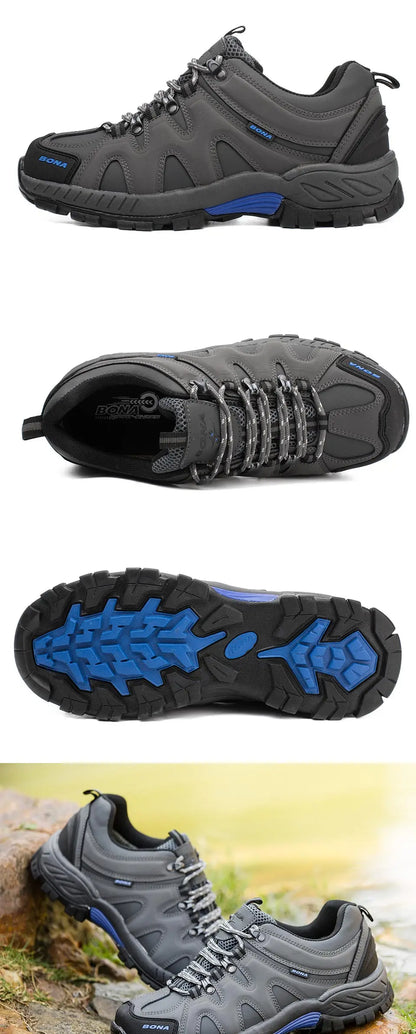 New Arrival Classics Style Men Hiking Shoes Lace Up Men Sport Shoes Outdoor Jogging Trekking Sneakers