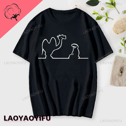 La Linea The Line Osvaldo Cavandoli TV Men Women Style Streetwear Tee Fashion Cotton T Shirt Round Neck Casual Summer Camiseta
