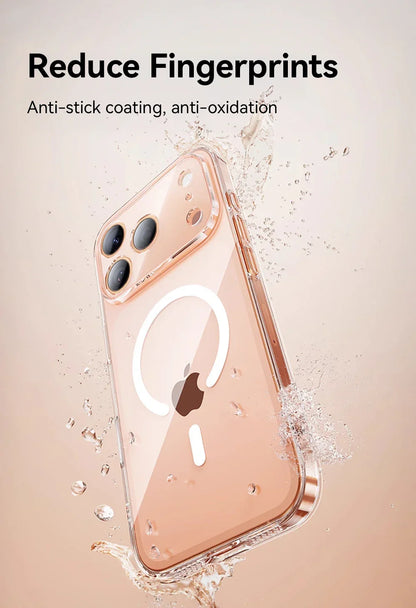 Magnetic Case For iPhone 17 Pro Max Case Anti Yellow Transparent Cover For iPhone 17 Pro Max Wireless Charger Thin Cover