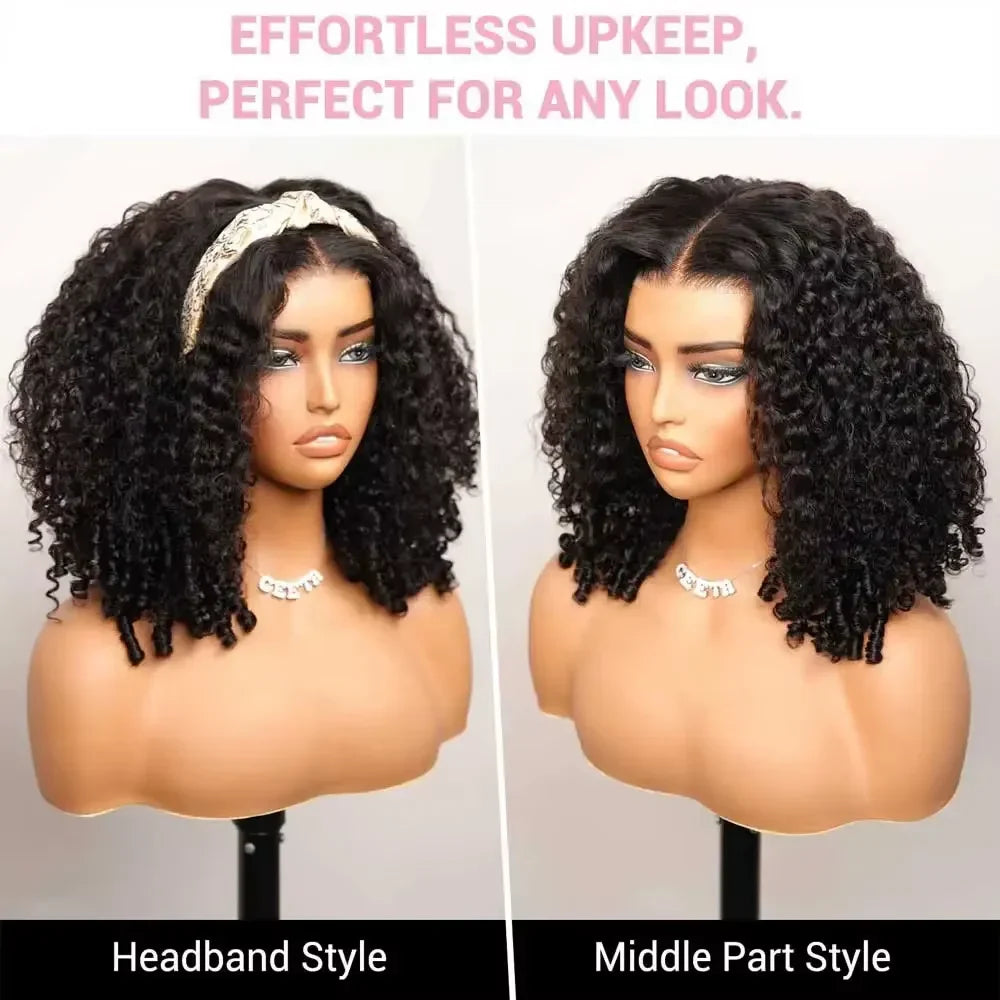 Curly Human Hair Wig 13x4 HD Transparent Lace Frontal Wigs Pre Plucked 250% Density Burmese Human Hair Wigs 28 Inch