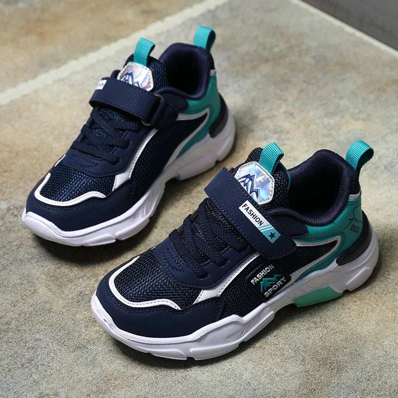 Kids Mesh Running Shoes Fashion Youngsters Teens Casual Walking Students Sneakers Breathable Soft Children Outdoor Sports Tennis