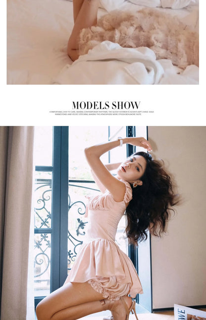 New style high heels with straps, satin toe cover, hollow square bow, thin heel, ballet style single shoes35-46