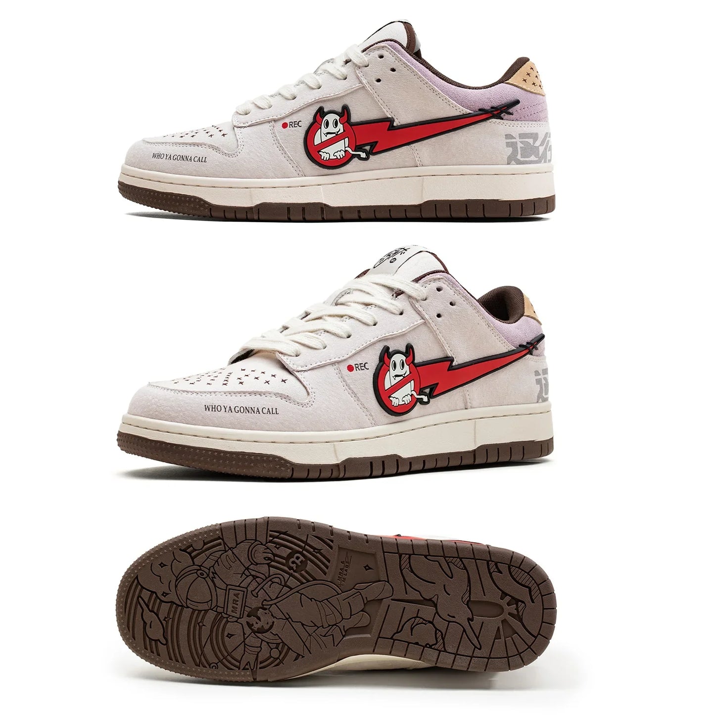 Fashion Men's Sports Shoes Retro Niche Design Punk Style Street Skateboard Shoes Sports Casual Shoes Plaid Men's Shoes
