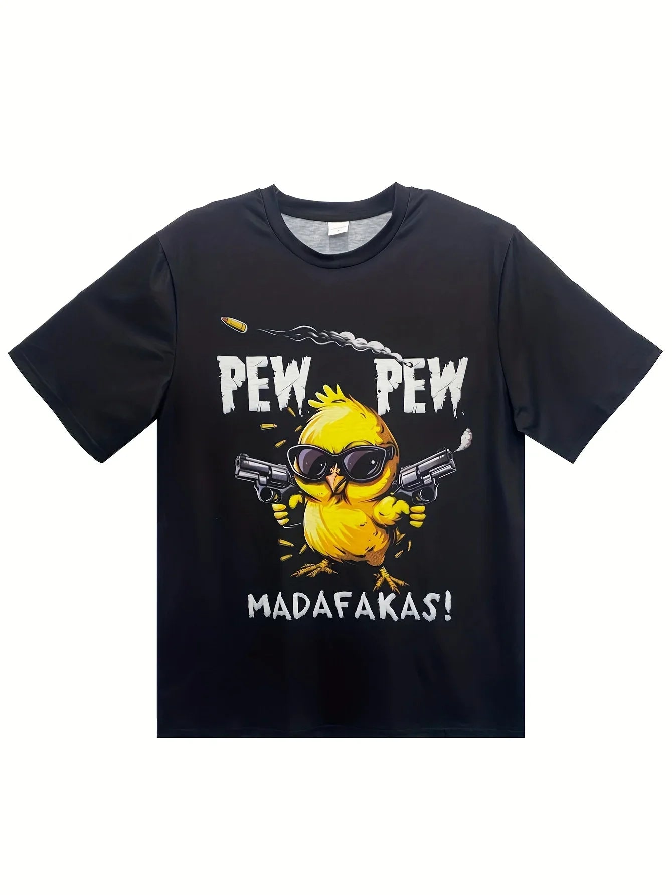Summer men's 100% pure cotton casual loose oversized cool girl cartoon printed comfortable round neck short sleeved T-shirt top