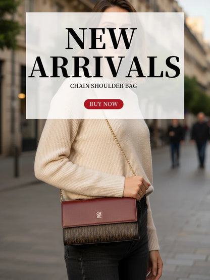 Fashion Women's Shoulder Bag with Letter Printing Design 2025 Festival Essential Versatile Women's Chain Bag