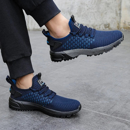 Men's Mesh Shoes Unique Grid Trend Design Breathable Comfortable Running Shoes Summer New Track  Field Basketball Sports Shoes
