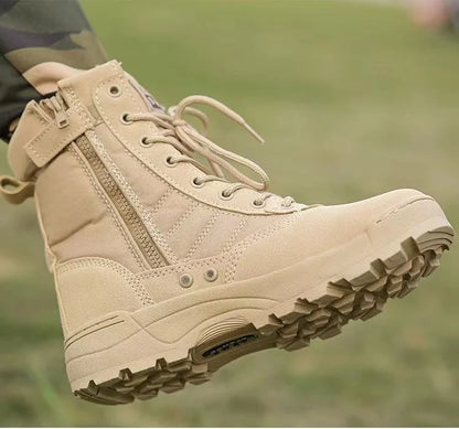 2026 New Winter Combat Boots Outdoor Wear-Resistant Hiking Men and Women Tactical Training Botas High Top Desert Shoes