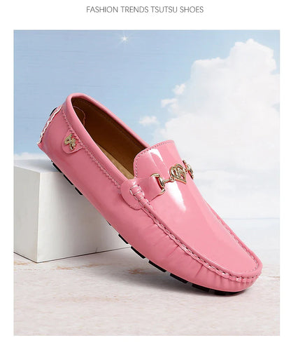 Shoes Women's 2025 New Soft Sole Slip-On Lazy Loafers Handmade Trbottomy Easiest for Match Men's Casual Driving Shoes