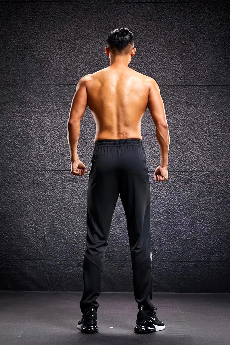 Men Sport Pants Running Pants With Zipper Pockets Soccer Training Jogging Sports Trousers Fitness Football Leggings Sweatpants