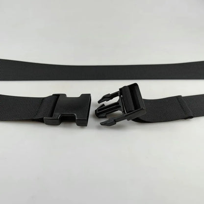 Plastic Buckle Nylon Strap for Men's Outdoor Military Training Canvas Belt 100/110/120cm Available Black