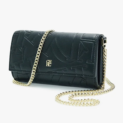 Bolsa de Ombro Feminina de Grife CH Elegante de Alta Qualidade com Estampa de Letras