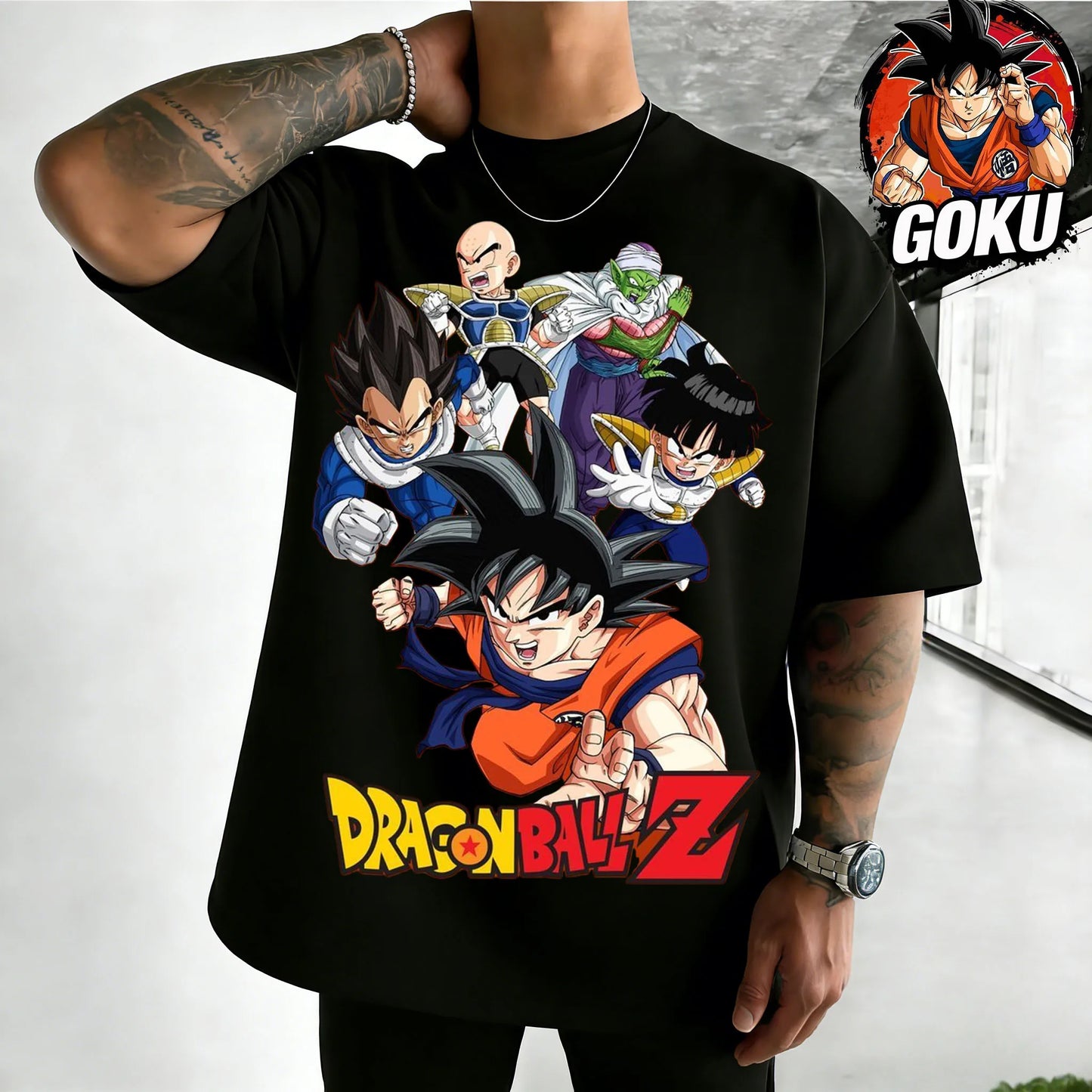 Oversized T-shirt High Quality 100% Cotton Retro Team Graphic Print Unisex Casual Tee for Adults Kids
