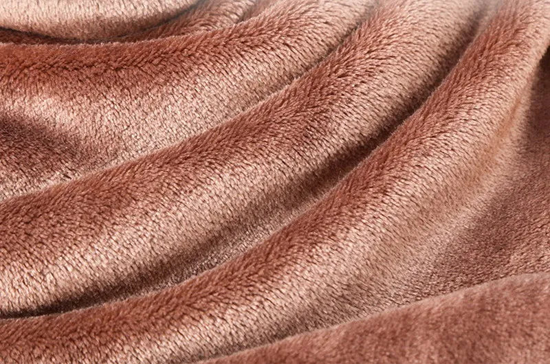 Fluffy Coral Velvet Blanket Flannel Plush Comfortable Thickened and Warm Soft Sofa Throw Blanket for Air-Conditioned Room Luxury