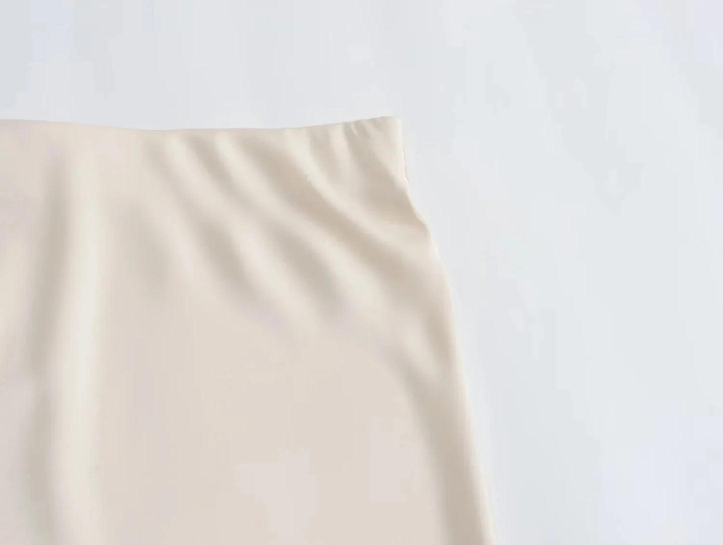2024 Y2K Casual Women Long Skirt Spring Elastic High Waisted A-Line Casual Female Satin Skirts High Street Lady Skirts