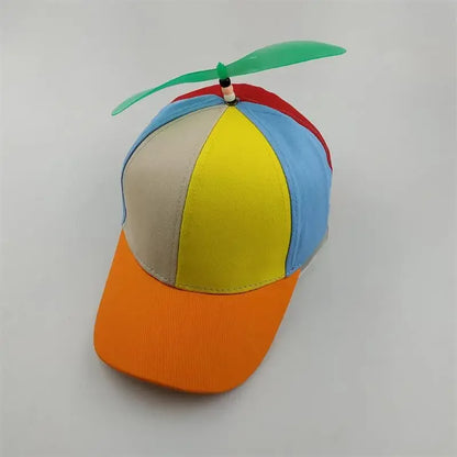 Hat Helicopter Propeller Adventure Dad Hat Rainbow Bamboo Dragonfly Baseball Cap For Adult Kids Boys Girls