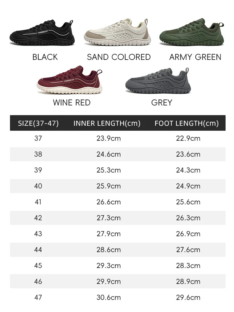 Unisex Wide Toe Sneakers Outdoor Travel Breathable Shoes Comfortable Lace Up Walking Sneakers