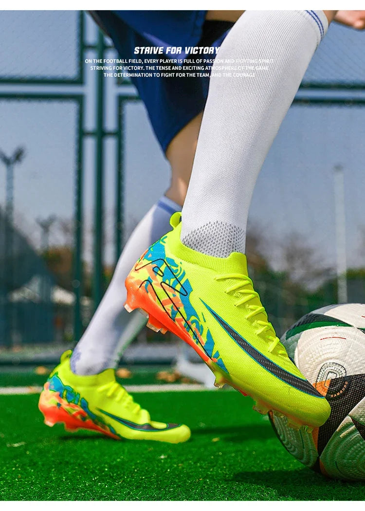 Hot Selling Soccer Shoes Society Professional Grass Training Original Football Field Boots Cleats Indoor Non Slip Futsal Sneaker