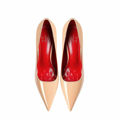 Women's heels 2025 New Luxury Brand Pumps Red Bottom Pointed Toe Rhinestone High Heels Elegant Stiletto Party Prom Ladies Shoes