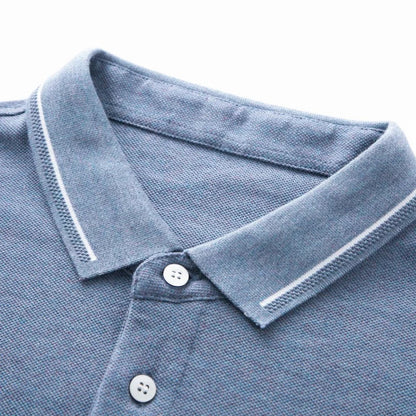 100Cotton High-End Quality Men's Polo Shirt Exquisite Horse Embroid Long Sleeve Fashion Lapel T-Shirt Business Trend Menswear
