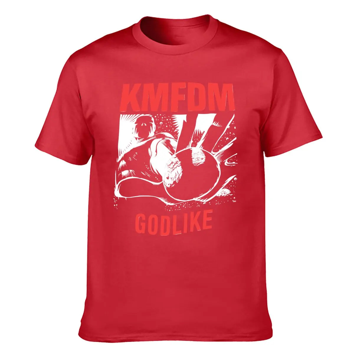1990 KMFDM Godlike Cotton Black Unisex T-shirt S-5XL Men Women VM7344