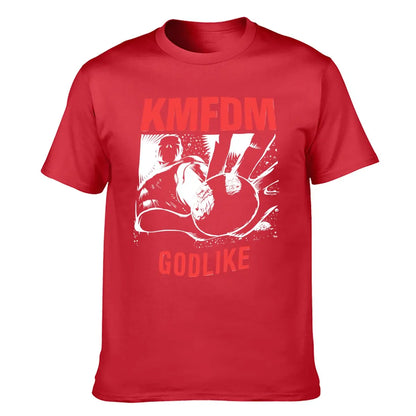 1990 KMFDM Godlike Cotton Black Unisex T-shirt S-5XL Men Women VM7344