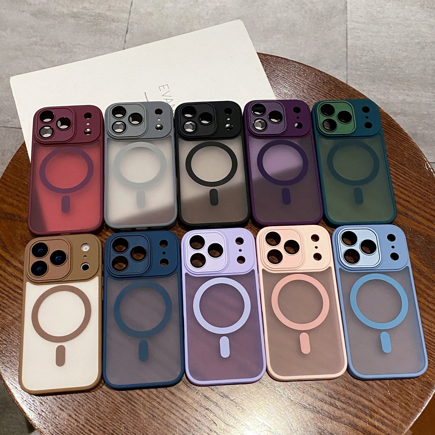 Matte Magnetic Wireless Charge Case For iPhone 17 Pro Max 17 Air 17 Pro 17 Lens Glass Film Clear Hard Bumper Back Cover