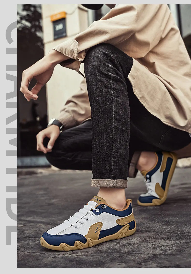 Men's Casual Shoes, Fashionable and Versatile Slip-On Slip-Ons, Suitable for Outdoor Sports, Daily Wear, Flats-Soled Comfortable Driving Shoes, Men's Shoes, Walking Shoes