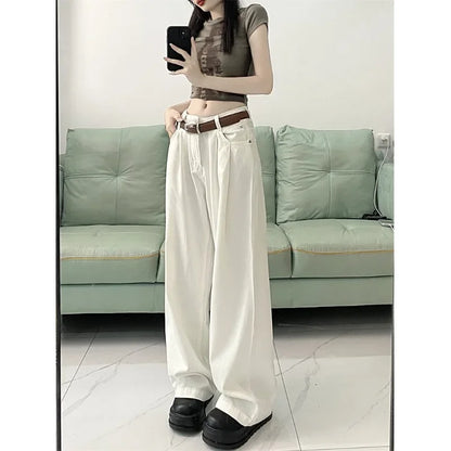 Vintage American Style Casual Straight-Leg Jeans