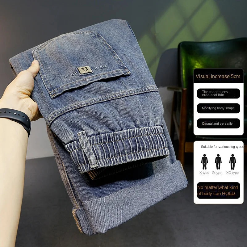 Calça Jeans Masculina Solta Reta 2026 Novo Estilo Casual Confortável Calça Jeans Masculina Moderna Moda Masculina