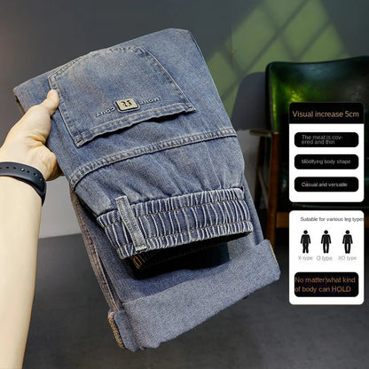 Calça Jeans Masculina Solta Reta 2026 Novo Estilo Casual Confortável Calça Jeans Masculina Moderna Moda Masculina