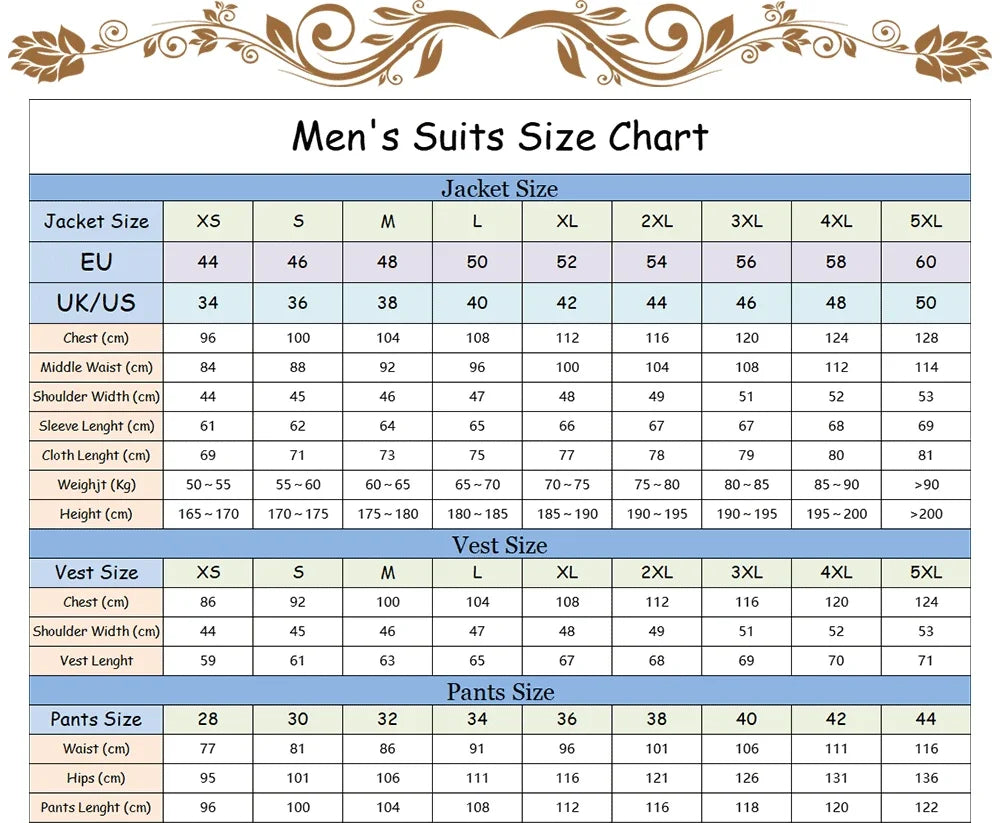 Men's White Floral Printed Two-Piece Suit Jacket Pants Groomsmen Men's Wedding Party Cocktail Party Formal Groom Tuxedos
