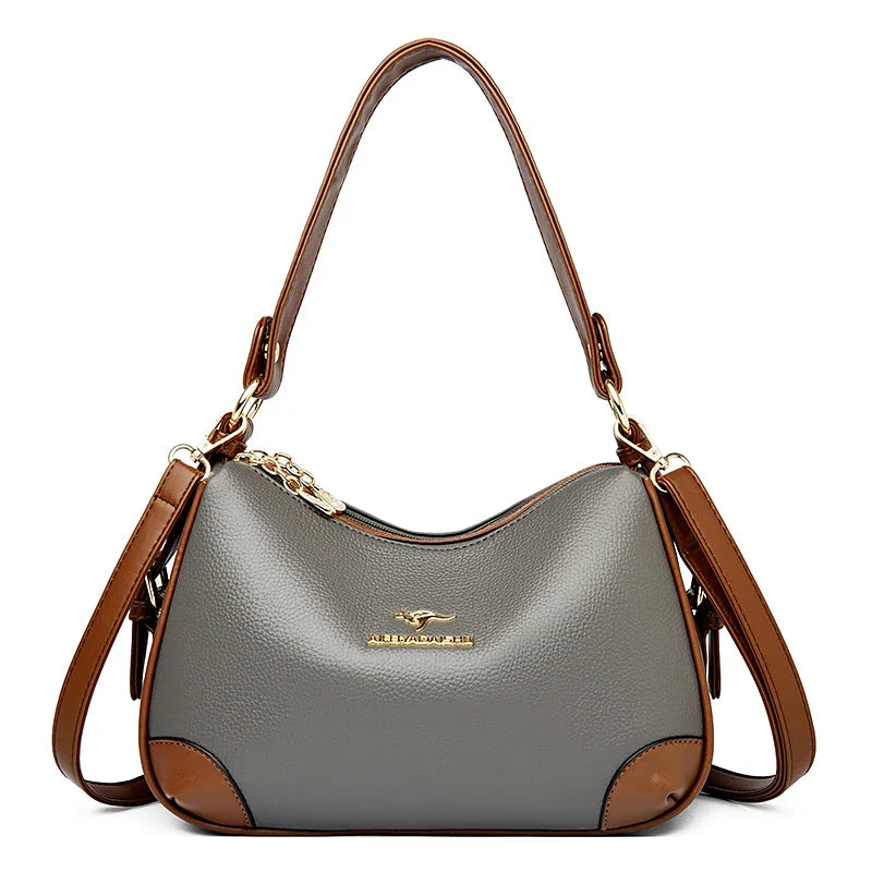 Genuine 3 Layers High Quality Soft Leather Ladies Crossbody Bags for Women Luxury Handbags Women Bags Designer  Shoulder 2024