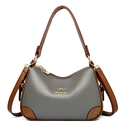 Genuine 3 Layers High Quality Soft Leather Ladies Crossbody Bags for Women Luxury Handbags Women Bags Designer  Shoulder 2024