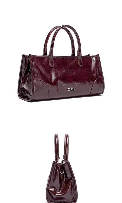 Women's Shoulder Bag New Black Marble Pattern Stick Bag Detachable Shoulder Strap