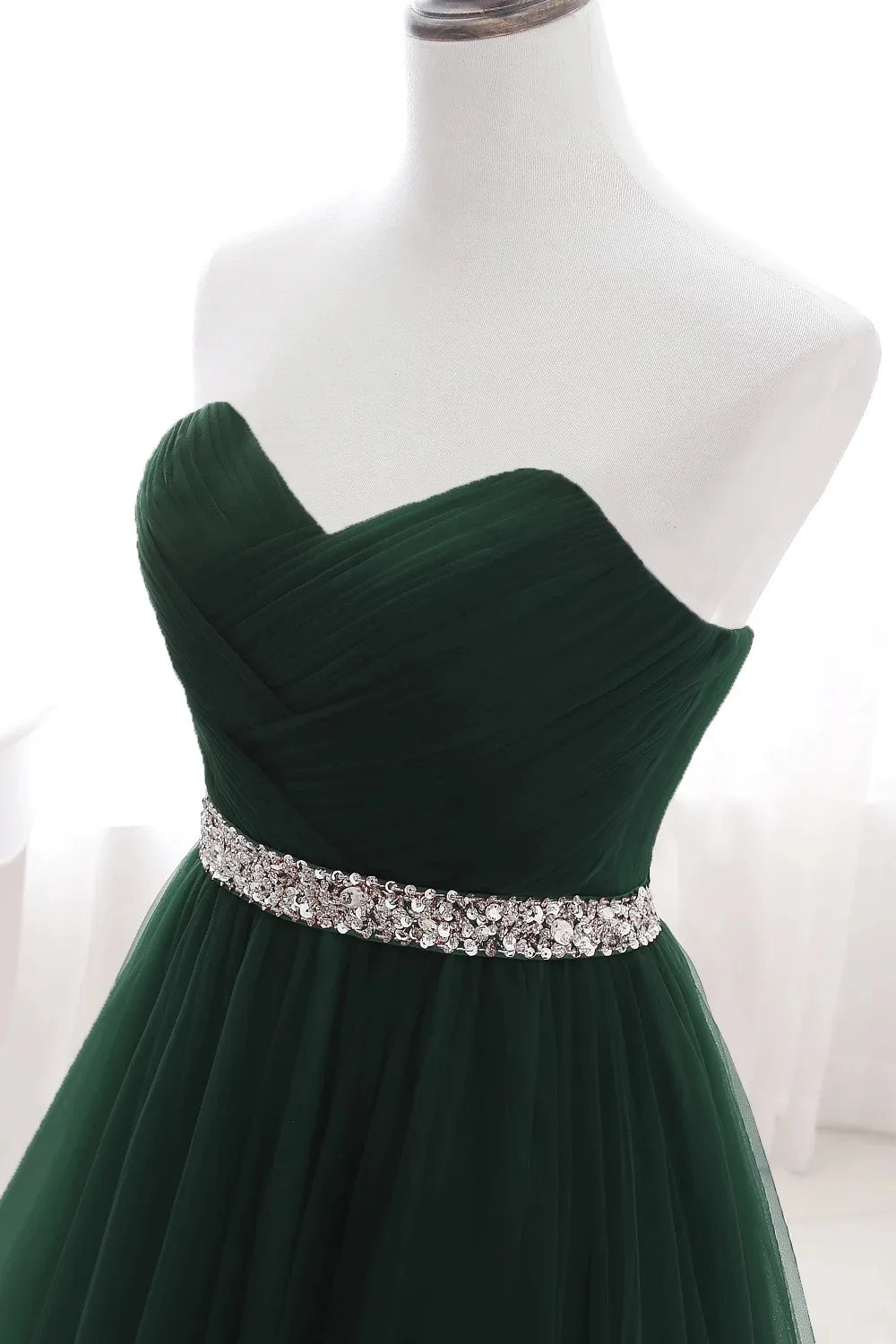 Vestidos de Noite de Tule Azul Royal com Renda, Cristais e Lantejoulas para Festa Formal de Noiva, Sexy, sem Mangas, Vestido de Baile, Branco, Borgonha