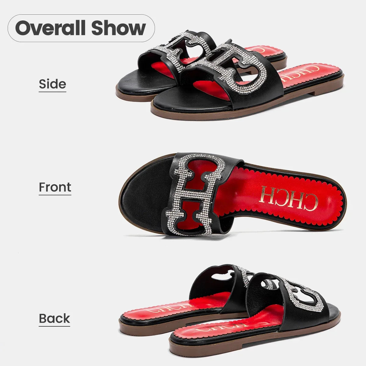 Woman's Beach Shoes 2025 Summer New Indoor Fashion Sandals Bathroom Flat Shoes Home Slippers