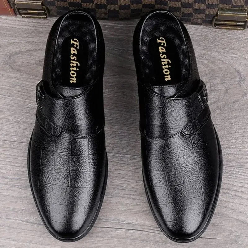 Round Toe High Quality Fashion Spring Autumn Men's Formal Shoes Luxury Designer Cheap Liquidation 2025 Style 39 Social Shoe Male