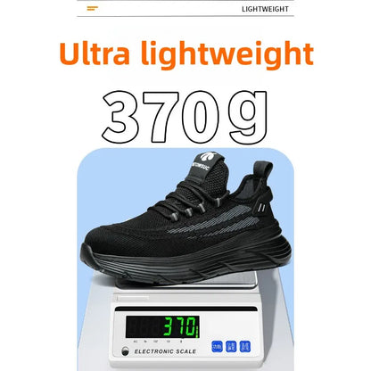 Men's Summer Labor Protection Shoes Insulated Anti-Smashing Anti-Piercing Steel Toe Caps Safety Comfortable Work Footwear