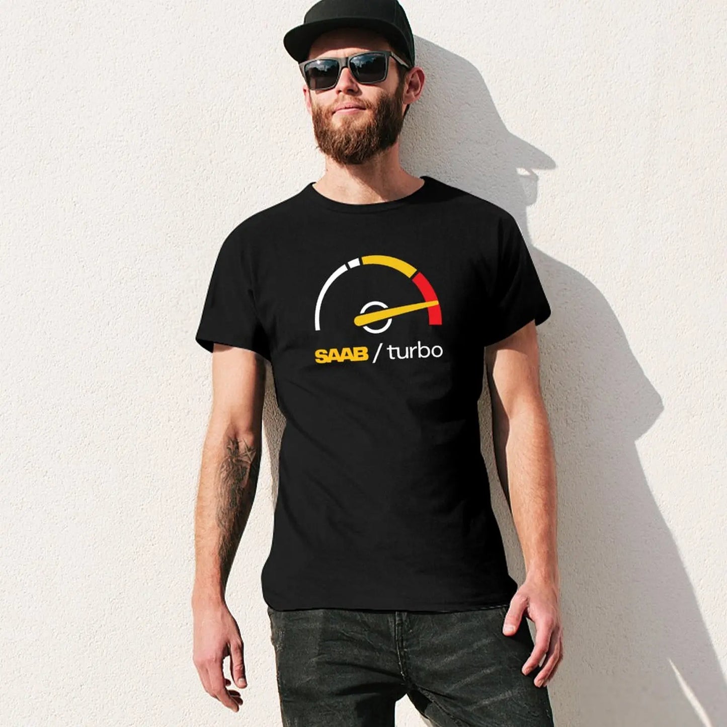 Saab Turbo Boost Gage T-Shirt Aesthetic clothing customs design your own men tshirt