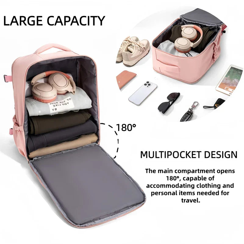 Sleek Multi-Color Multi-Pocket Backpack Adjustable-Strap Lightweight for Daily Commute Outdoor Casual Stylish Bag