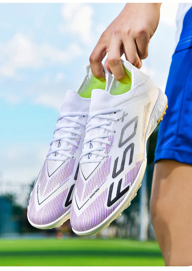 Ultralight Outdoor Sport Men's Soccer Shoes Training Football Sneakers for Youth Turf Soccer Cleats Cleats Non-Slip