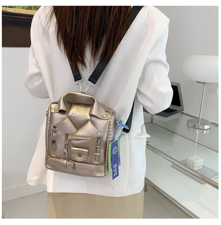 Hip hop Jacket Design Shoulder Bag Clothes Shape Women Handbag Fashion Brand  Lady Crossbody Bag Luxury Designer Travel Backpack