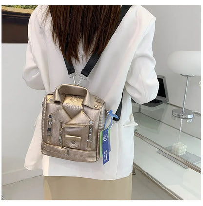 Hip hop Jacket Design Shoulder Bag Clothes Shape Women Handbag Fashion Brand  Lady Crossbody Bag Luxury Designer Travel Backpack