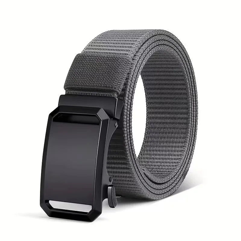 Tactical Belt For Men Canvas Automatic Buckle Belt Man Durable Casual Outdoor Hunting Adventures Training Pants Waist Belt Golf