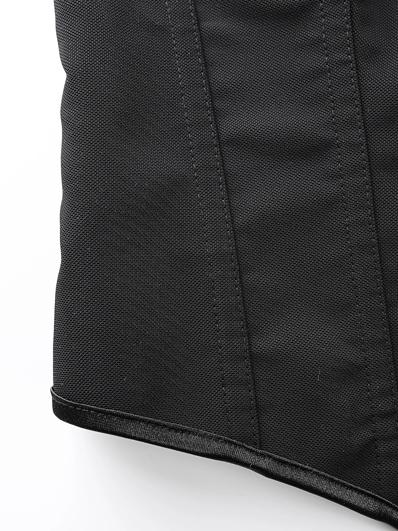 Black women is corset  strapless and body shaping top