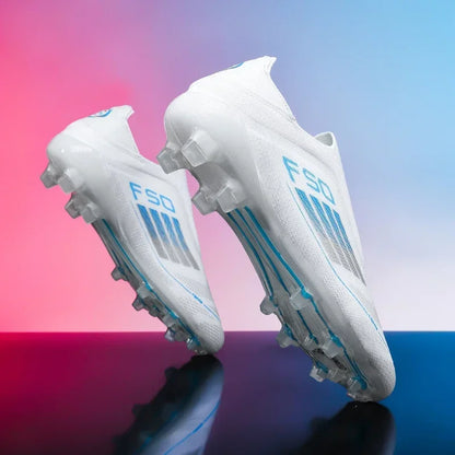 Men Football Boots Training Soccer Shoes FG Ultralight Long Spikes Breathable Drop Shipping Match Sport Cleats Indoor Sneakers
