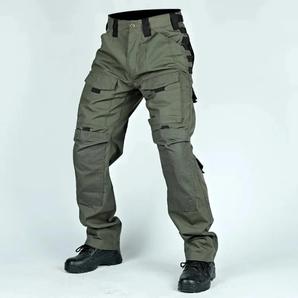 Tactical Pants Men Multi-Pocket Cargo Pants Casual Trousers Wear-Resistant Quick Dry Workwear Hiking Trainning Pant Loose