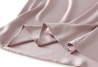 Temperament Elegant Satin Fishtail Skirt Mujer Faldas Vintage Maxi Skirts Women Party Wear Vestido De Festa Fashion Clothes